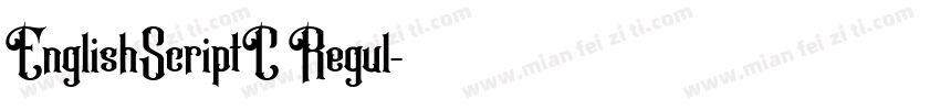 EnglishScriptC Regul字体转换